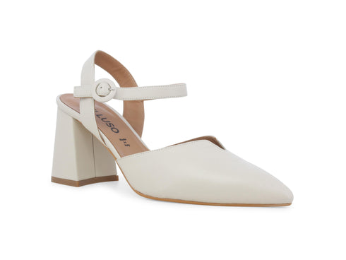 Melluso Décolleté Slingback Estivo Tacco Alto Cinturino Pelle